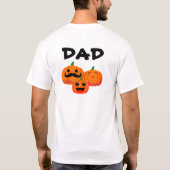 カボチャ彫りパーティーファミリー Tシャツ (裏面)