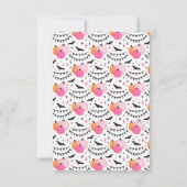 カボチャ彫り誕生日パーティハロウィーンの招待 招待状 (裏面)