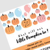 カボチャ彼または彼女ハロウィンジェンダーの明かす 招待状