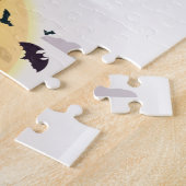 カボチャ怖いハウスハロウィーン ジグソーパズル (側面)