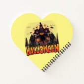 カボチャ怖いハウスハロウィーン ノートブック (裏面)