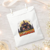 カボチャ怖いハウスハロウィーン フェイバーバッグ (クリップ留めされた状態)