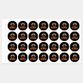 カボチャ怖いハウスハロウィーン ラベル (シート)