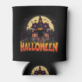 カボチャ怖いハウスハロウィーン 缶クーラー (正面)