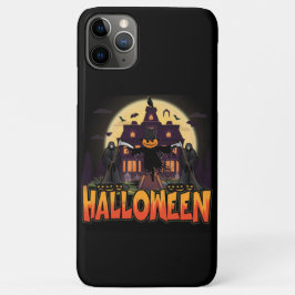 カボチャ怖いハウスハロウィーン iPhone 11 PRO MAXケース