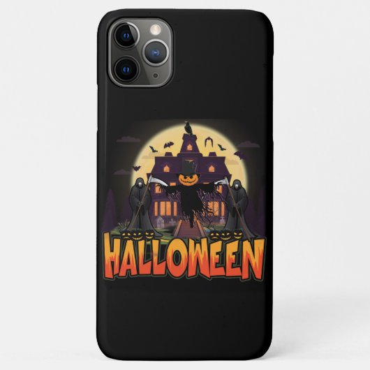 カボチャ怖いハウスハロウィーン Case-Mate iPhoneケース (裏面)