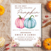 カボチャ性別が自分または彼女の少年または女の子を明らかにする 招待状