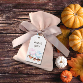 カボチャ性別リビールありがとう ギフトタグ