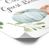 カボチャ性別リビールお申し込み下さい ポスター (角)