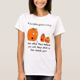 カボチャ怪談のハロウィンのティー Tシャツ