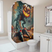 カボチャ恐竜 シャワーカーテン (インサイチュ)