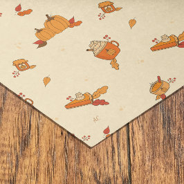 カボチャ愛好家フードアートパターン秋ティッシュペーパー 薄葉紙