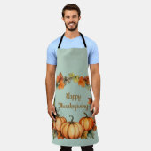 カボチャ感謝祭の日エプロン エプロン (着用した状態)