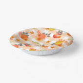 カボチャ感謝祭ギンガムピーチ ペーパーボウル (傾斜あり)