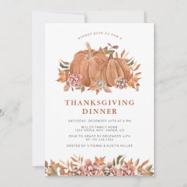 カボチャ感謝祭 招待状