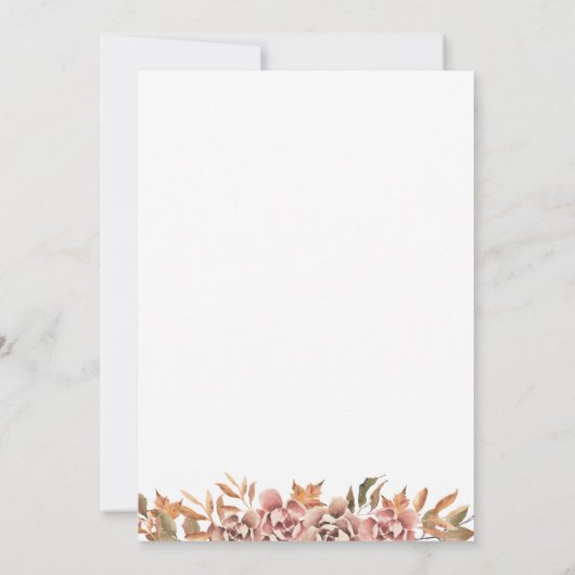 カボチャ感謝祭 招待状 (裏面)