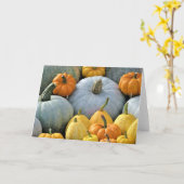 カボチャ折り畳みグリーティングカード カード (黄色い花)