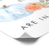 カボチャ推測キャンディスボーイシャワーゲームの数 ポスター (角)