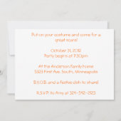 カボチャ撮影ハローウィンパーティ招待状 招待状 (裏面)