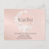 カボチャ新しい住所に移動した 案内ポストカード (正面)