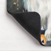 カボチャ日本のの怖いハロウィーンチン マウスパッド (コーナー)