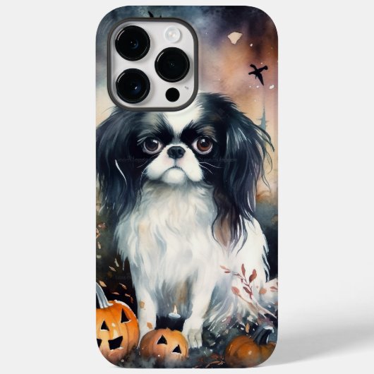 カボチャ日本のの怖いハロウィーンチン Case-Mate iPhoneケース (裏面)