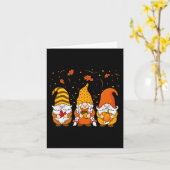 カボチャ格言秋秋かわいいハロウィーンサンクスギ カード (黄色い花)