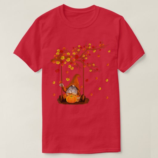 カボチャ格言秋秋かわいいハロウィーンサンクスギ Tシャツ (デザイン正面)