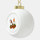 カボチャ格言秋秋かわいいハロウィーン セラミックボールオーナメント (右)