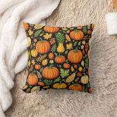カボチャ模様の収穫日秋の装飾 クッション (ブランケット)