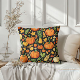 カボチャ模様の収穫日秋の装飾 クッション