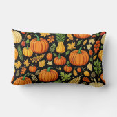 カボチャ模様の収穫日秋の装飾 ランバークッション (裏面)
