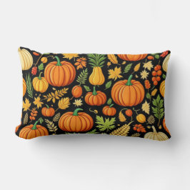 カボチャ模様の収穫日秋の装飾 ランバークッション