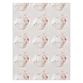 カボチャ模様秋フローラ水彩 テーブルクロス (正面)