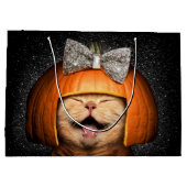 カボチャ毛の猫 ラージペーパーバッグ (裏面)