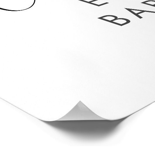 カボチャ水彩男の赤ちゃんシャワーウェルカム ポスター (角)