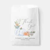 カボチャ水彩男の赤ちゃんシャワーサンキュー フェイバーバッグ (正面)