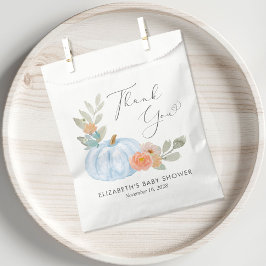 カボチャ水彩男の赤ちゃんシャワーサンキュー フェイバーバッグ