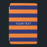 カボチャ海軍Horizのプレッピーなストライプ#2の一流のモノグラム iPad Miniカバー<br><div class="desc">カボチャオレンジおよび濃紺のクラシックでプレッピーな横のラグビーは#2一流のモノグラムを縞で飾ります  
 あなたの名前、イニシャルまたは他の文字のためのテンプレートのスタイリッシュではっきりしたな横のストライプなパターン。  また文字のフォントをカスタマイズことができ、サイズは、文字を取除き動かしか、または、付加的な文字分野を加えましたり、親切なデザインのあなた自身のユニークな1つを作成するためにあなた自身のイメージ、大いに多くを加えます。  
 他の色のこれを好んだら私達を電子メール落として下さい。</div>