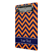 カボチャ海軍LGシェブロン海軍ブルーネームモノグラム ミニクリップボード (アングル2)