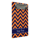 カボチャ海軍LGシェブロン海軍ブルーネームモノグラム ミニクリップボード (アングル)