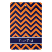 カボチャ海軍LGシェブロン海軍ブルーネームモノグラム ミニクリップボード (裏面)