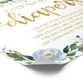 カボチャ深夜おむつ赤ちゃんシャワーゲームサイン ポスター (角)