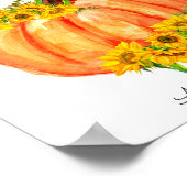 カボチャ深夜おむつ赤ちゃんシャワーポスター ポスター (角)