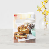 カボチャ渦巻のパン カード (黄色い花)