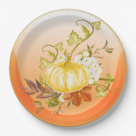 カボチャ灯 ペーパープレート