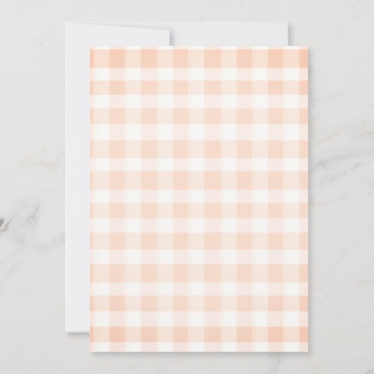 カボチャ物干し素朴器ベビーシャワー 招待状 (裏面)