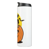 カボチャ犬ハロウィーン、面白いハロウィーン犬 タンブラー (回転右)