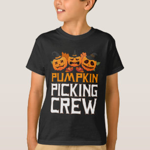 カボチャ狩りクルーのハロウィンファミリーマッチング Tシャツ