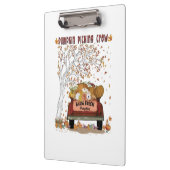 カボチャ狩りクルー クリップボード (左)